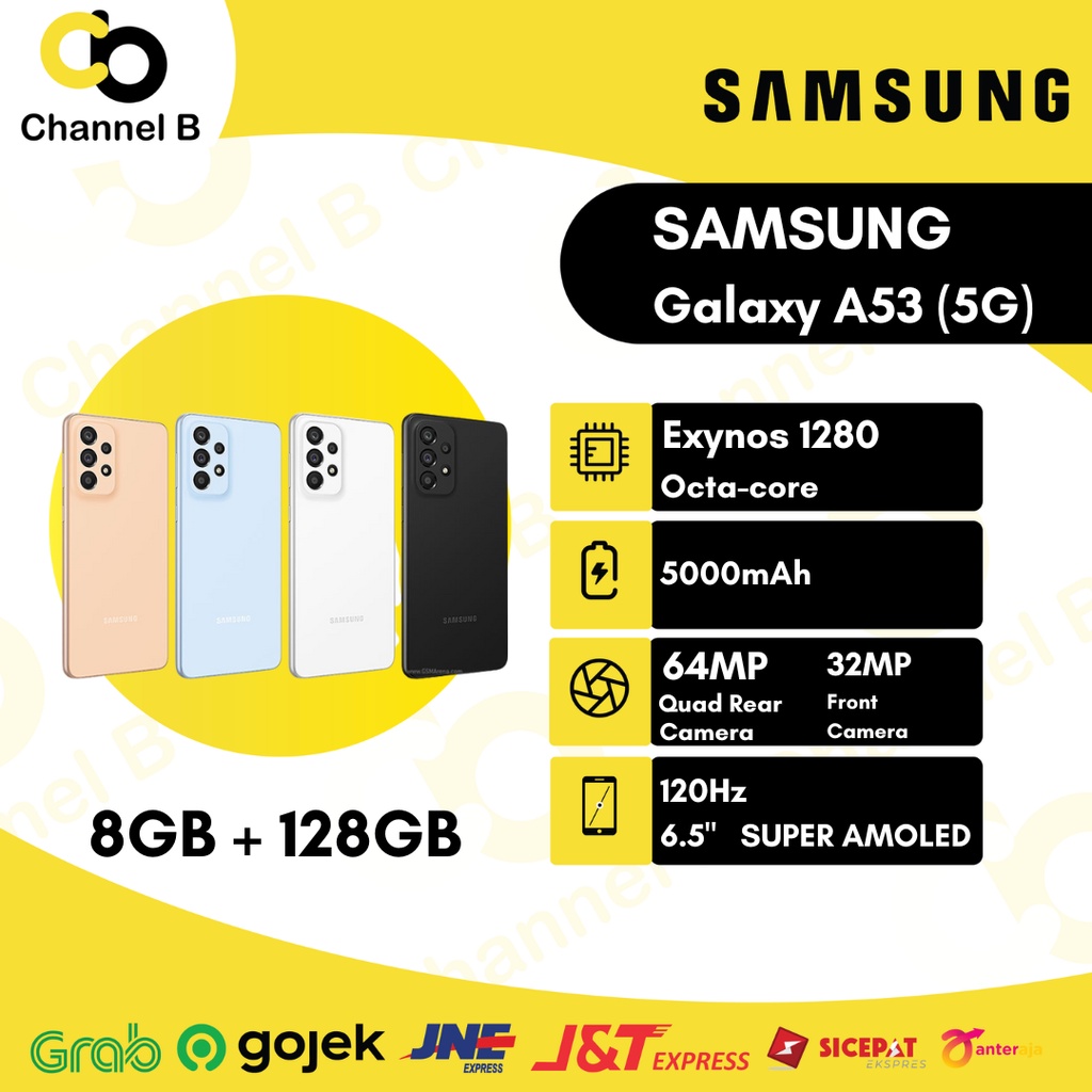 Samsung Galaxy A53 (5G) - Smartphone [ Ram 8GB / 128GB ] - Garansi Resmi