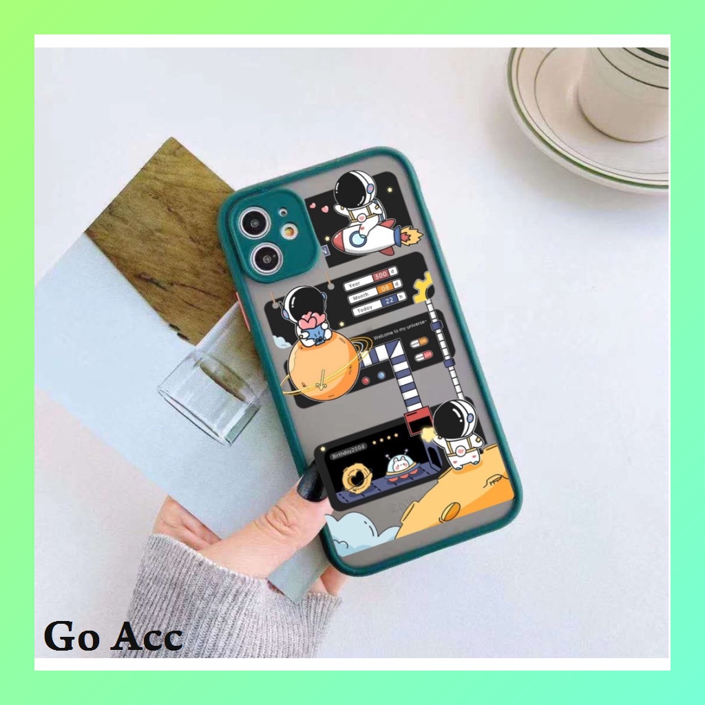 Softcase Casing AA16 astronot For Xiaomi Redmi mi S2 8 11 Lite a1 5x Poco C40 F3 Pro M3 M4 X3 NFC GT 5G