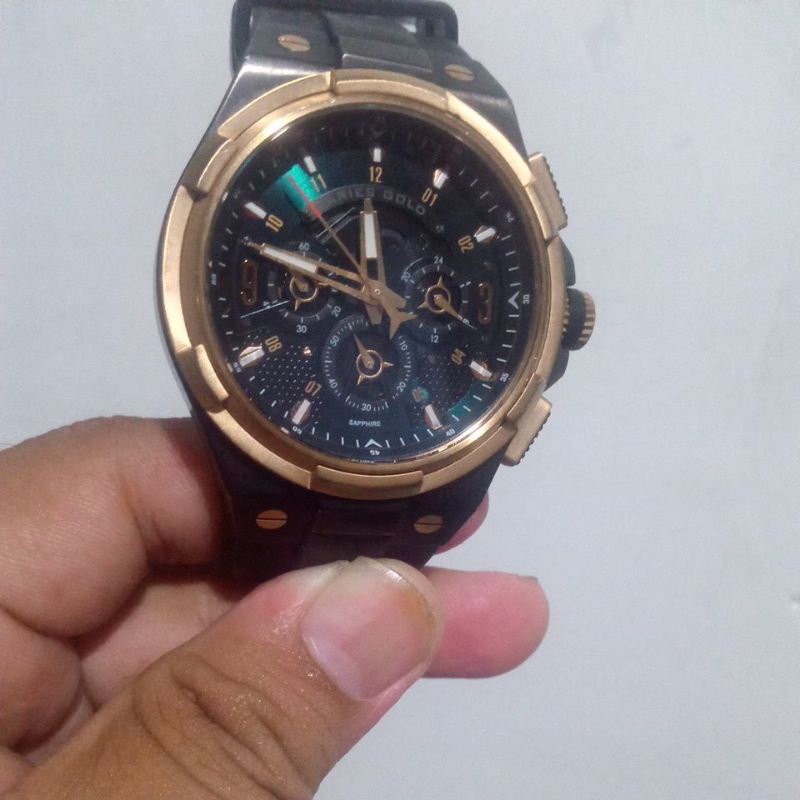 jam tangan aries gold original