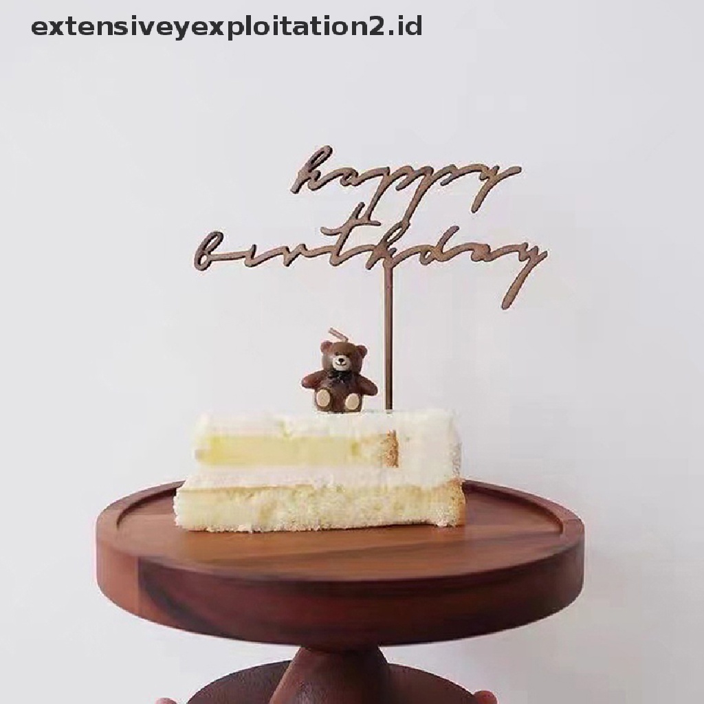 1 Pc Topper Kue Desain Happy Birthday Untuk Dekorasi