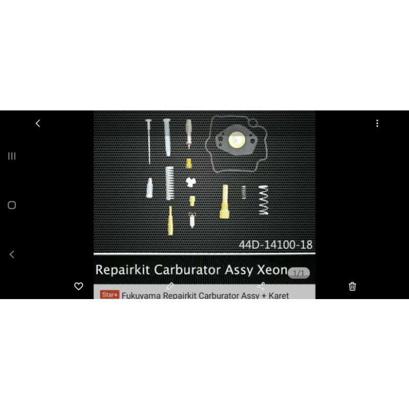 Fukuyama repairkit karburator xeon