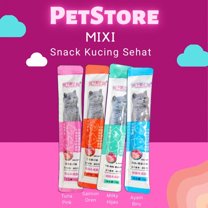 Snack Kucing Sehat MIXI 1 stick 15 gram