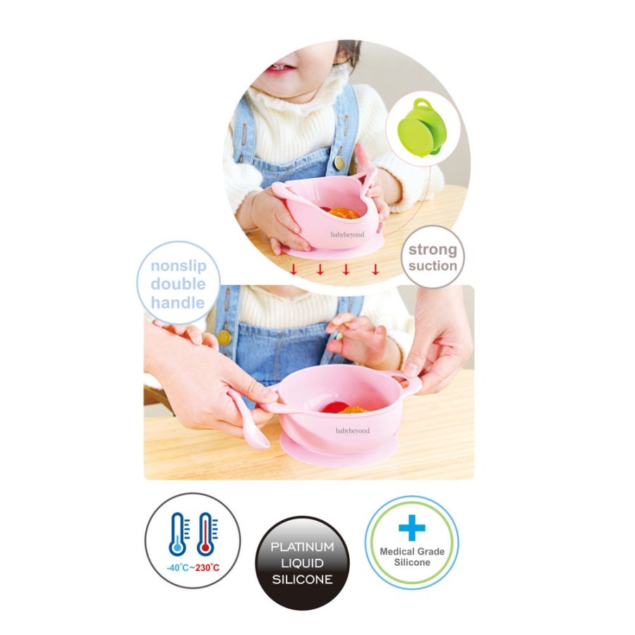 BABY BEYOND SILICONE SUCTION BOWL 350ML / BB1043