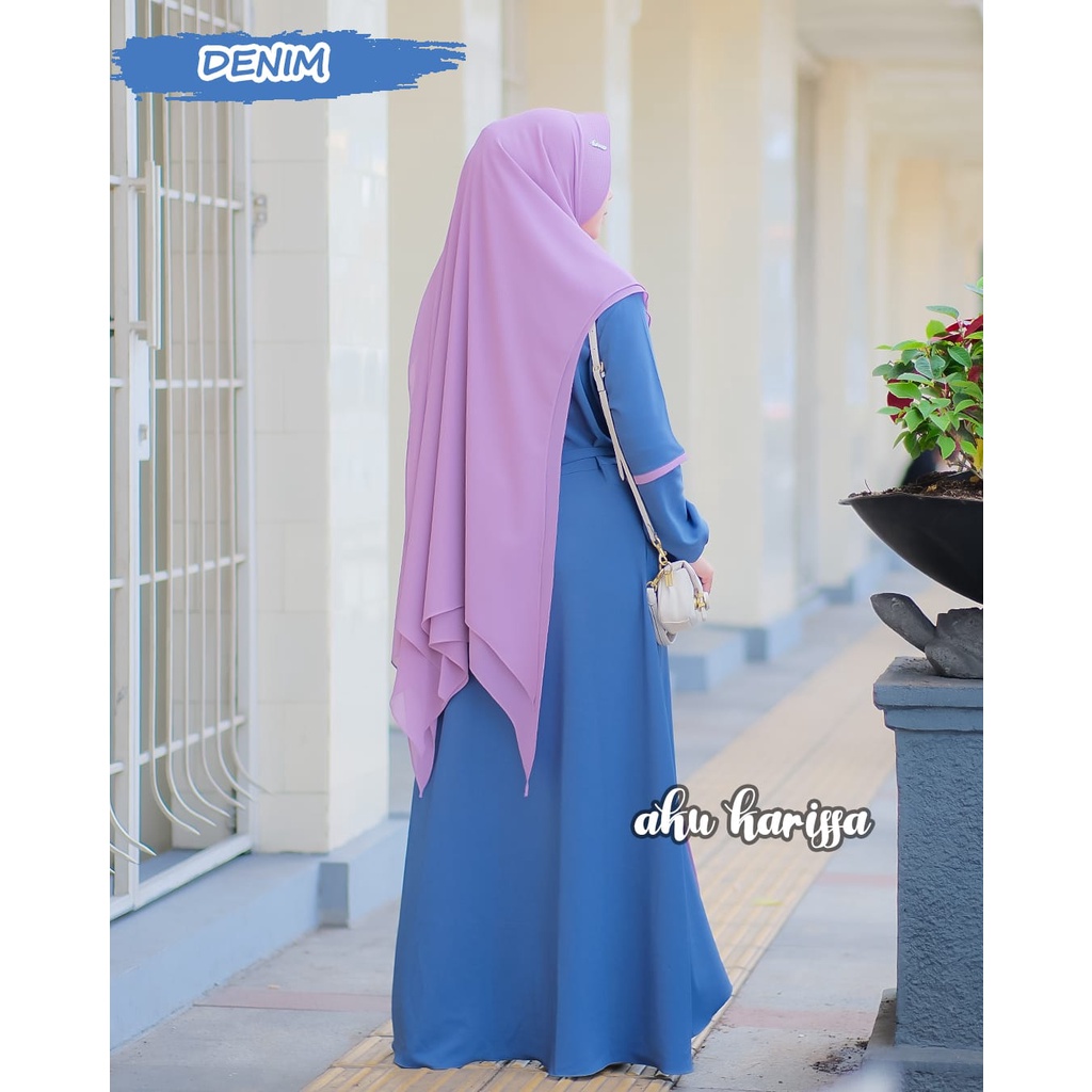 Gamis REVANA ORIGINAL BY AKU KARISSA terbaru syari ITYCREPE JILBAB PARI set KHIMAR gamis busana muslimah