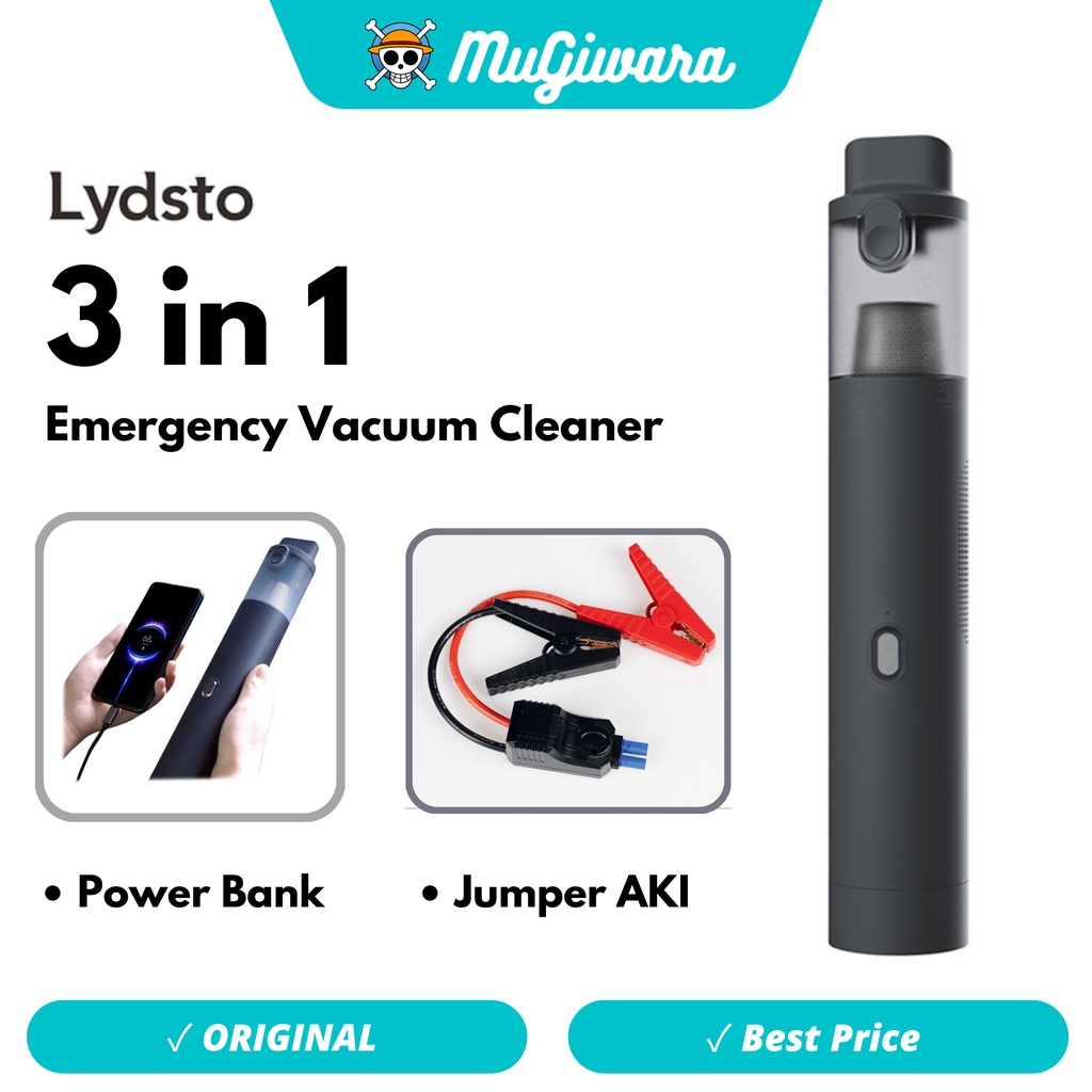 Lydsto Handheld Emergency Vacuum Cleaner 3 in 1 Power Bank Jumper AKI