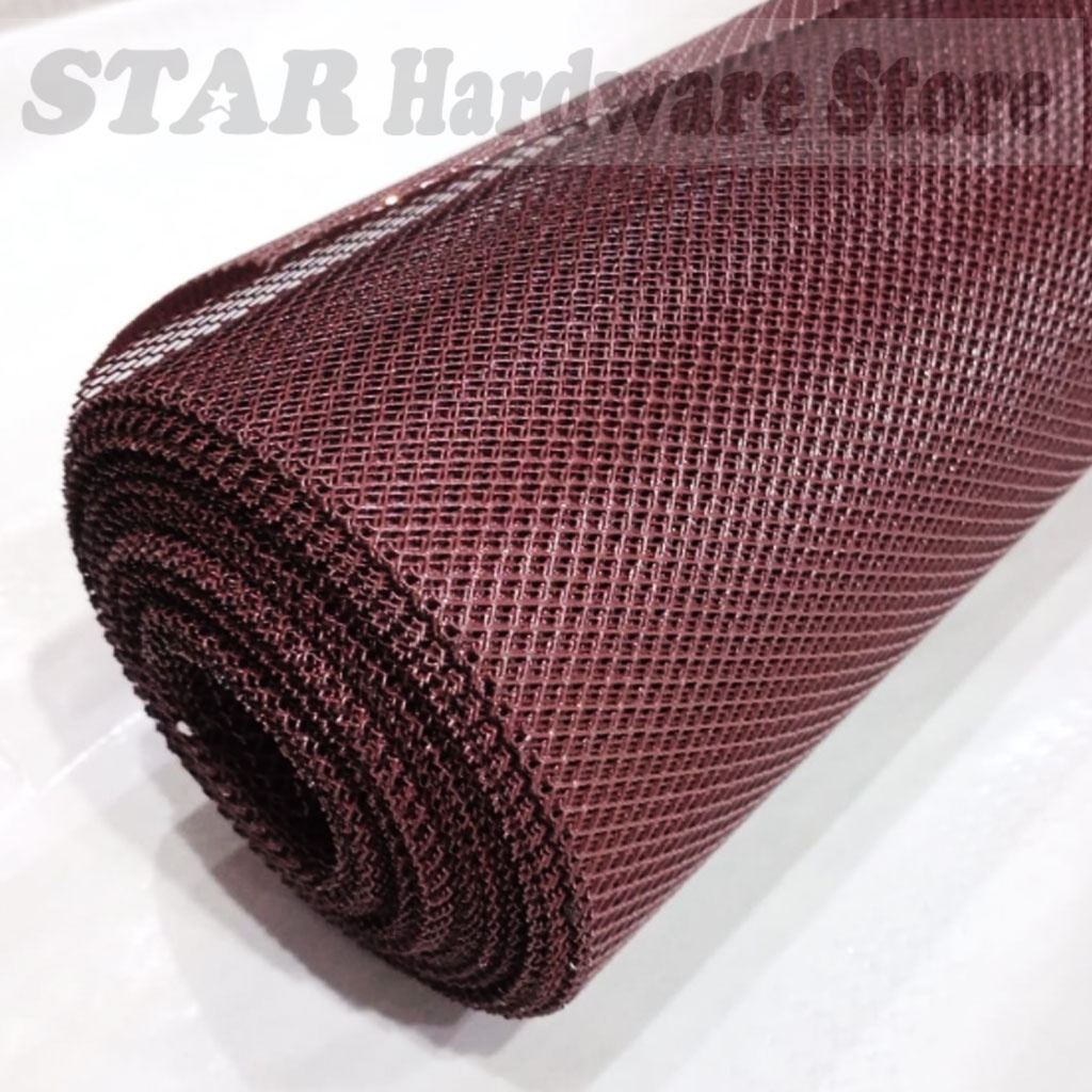 Ram Kawat Nyamuk Parabola Baja Galvanis Warna Coklat Lebar 100 cm per Meter