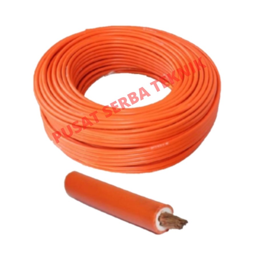 RHINO KABEL LAS FULL TEMBAGA WELDING CABLE MESIN LAS 16MM 25MM 35MM ORANGE