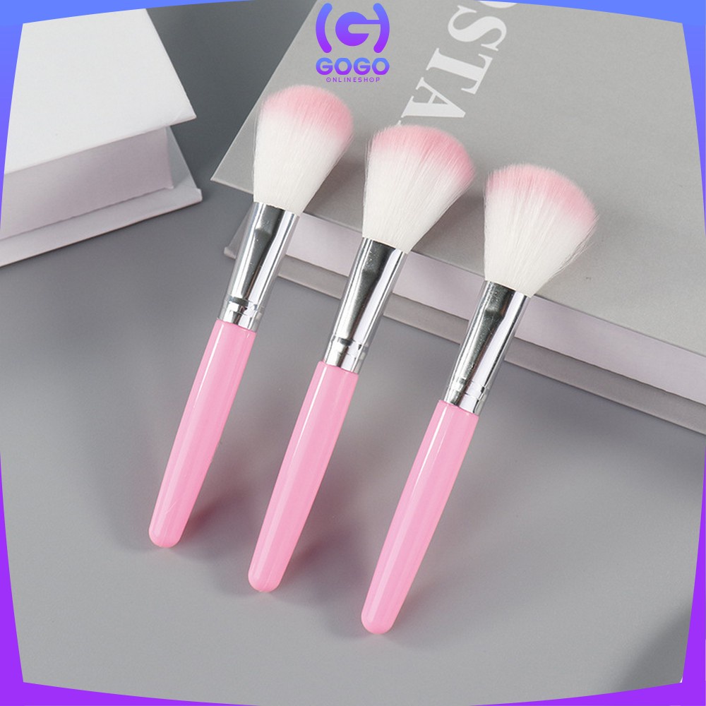 GOGO-K101 K102 Kuas Bedak Foundation Brush Portabel  / Blush On Brush Make Up / Kuas Kosmetik Perona Pipi / Kabuki Brush