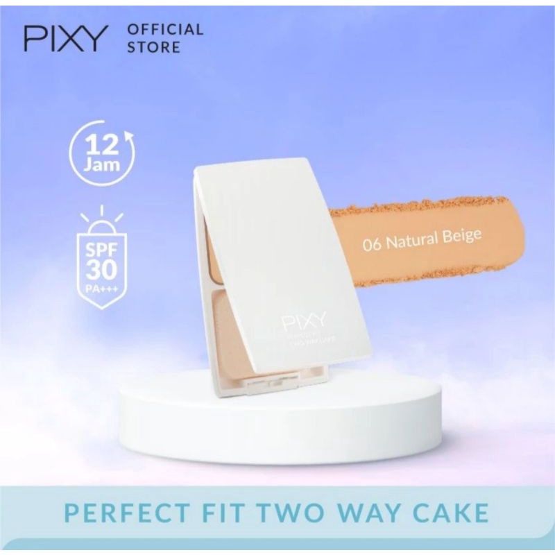 PIXY Perfect Fit Two Way Cake - Bedak Padat - 06 Natural Beige