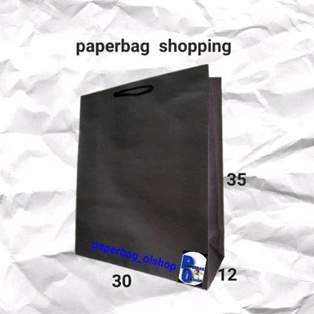 

paperbag potret black (30×12×35)