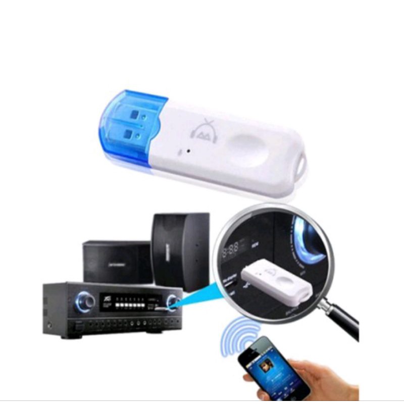 Bluetooth music Receiver CK06 Tanpa Kabel AUX Untuk Speaker Aktif