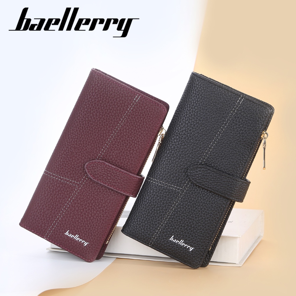 BAELLERRY N2367 Dompet Wanita Panjang Bahan Kulit PU Leather Premium WATCHKITE WKOS