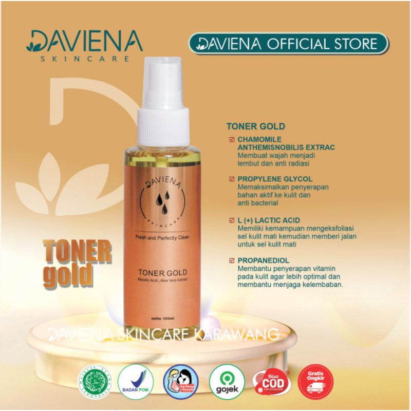 TONER GOLD|DAVIENA SKINCARE