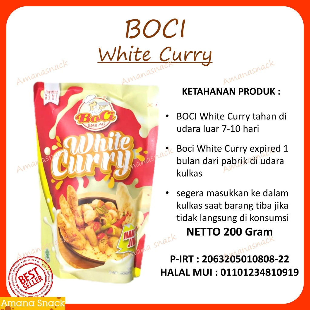 BOCI White Curry gurih dan pedas