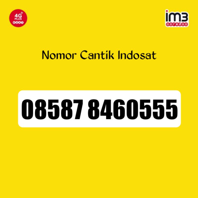 Kartu Perdana Nomor Cantik Indosat 84605 dibaca BAGUS 8460555 4605 846035 4605 46055 460555 8460555