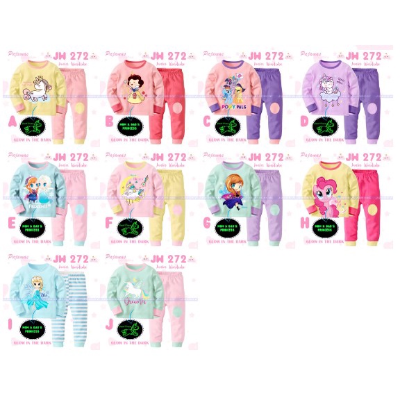 Pajamas Juniorwardrobe Printing Glow In The Dark Teen JW 272 | Piyama Baju Tidur Anak Junior Wardrob