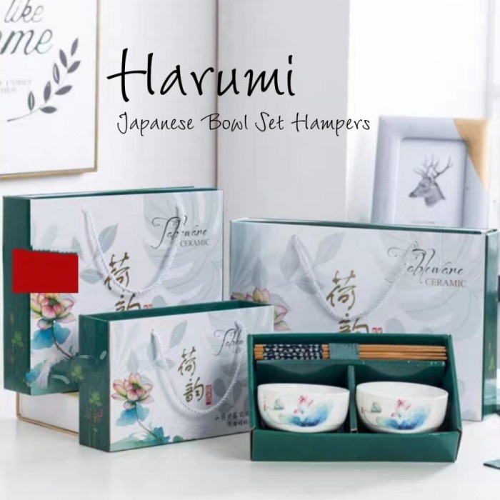 

(COD) Japanese Wedding Gift Hampers | Hampers Nikah Lebaran Harumi Kado - 2 Bowl