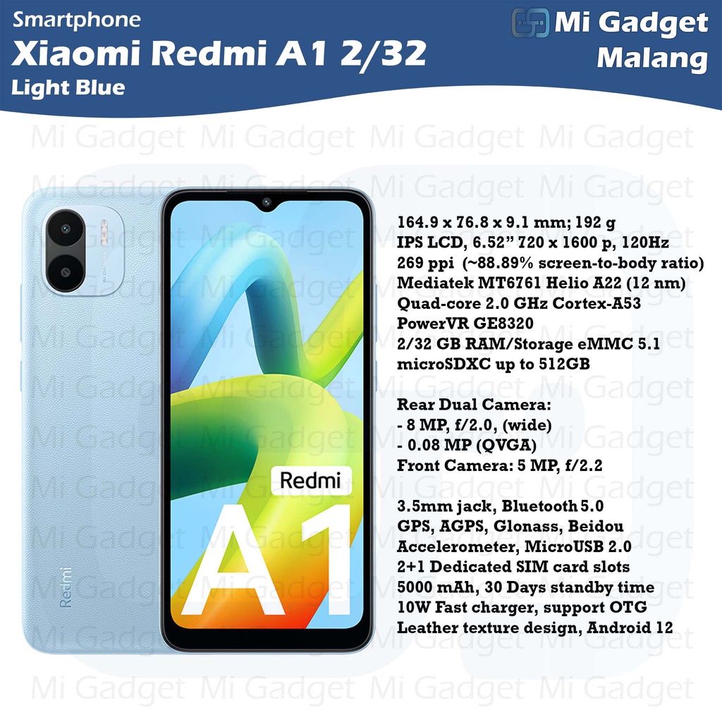 Redmi A1 2/32 Garansi Resmi