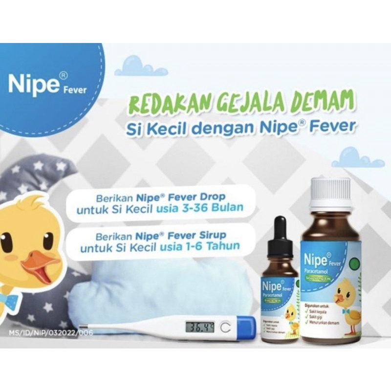 Nipe fever drop 15 ml ( obat penurun panas bayi )