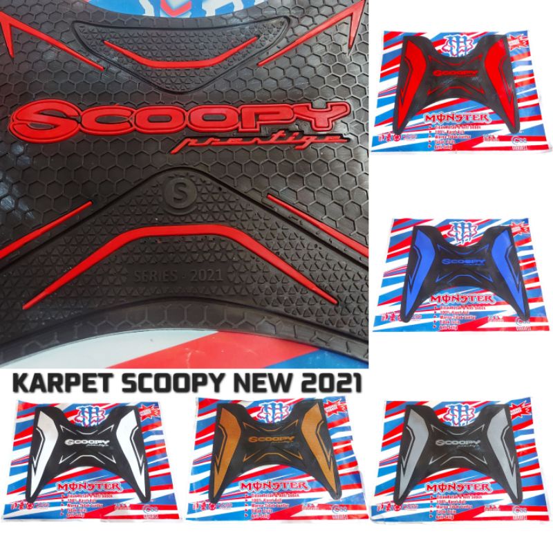 KARPET MOTOR ALAS KAKI KARET SCOOPY 2015 -2023