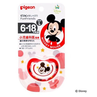 PIGEON Silicone PACIFIER MICKEY MINNIE DISNEY FUNFRIENDS Import Ukuran S, M, L Soother Empeng Bayi ASLI