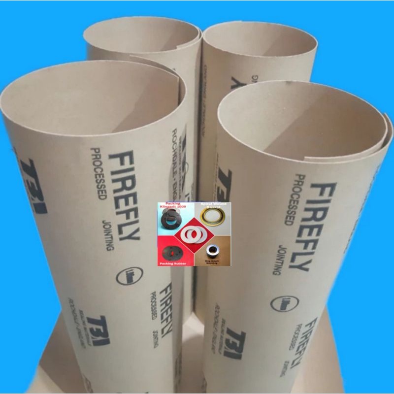 

Firefly TBA 1mm Packing Gasket Plange Paper Paking Kertas Blok Tahan Oli And Minyak Ukuran 50cm x 50cm