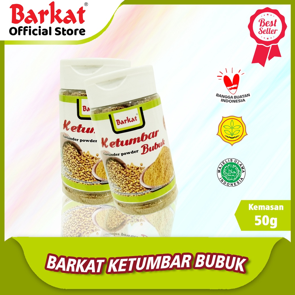

Barkat Ketumbar Bubuk Botol Original Dari Barkat Kualitas Premium Kemasan 50 Gram Sejak 1939