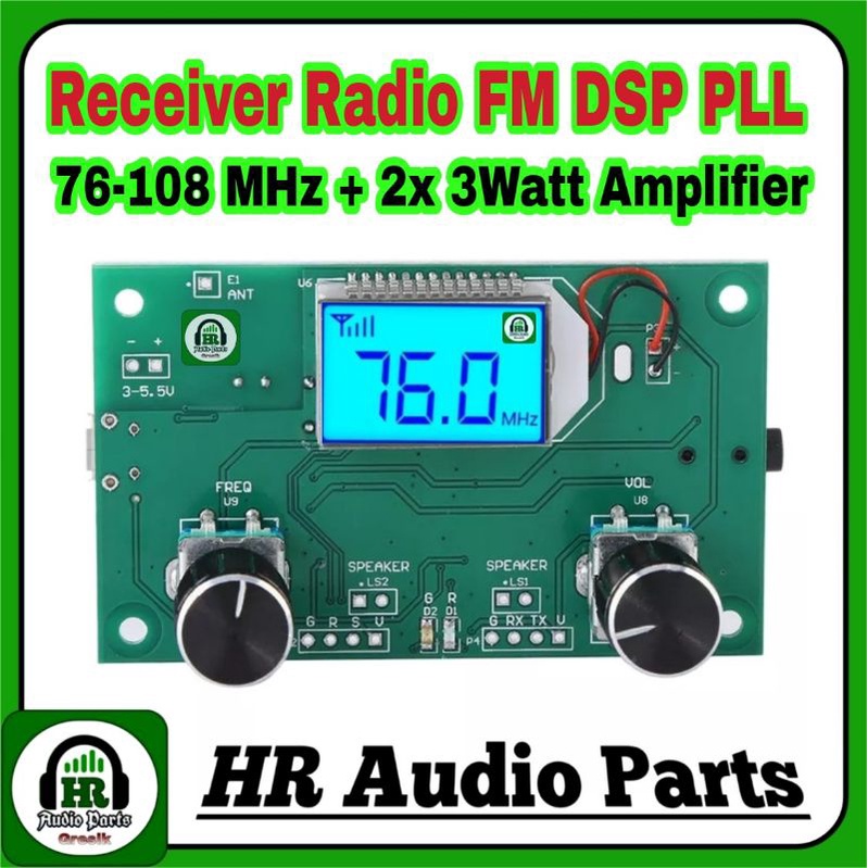 Modul Receiver DSP PLL Radio FM Digital Tuner Stereo 76-108MHz 2x3Watt