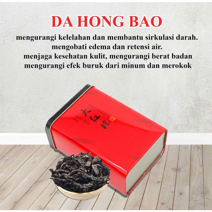 

TEH CINA DA HONG PAO CHINESE TEA JUBAH MERAH KALENG 100 GRAM