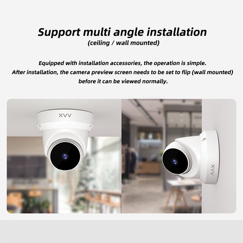 Xiaovv Kamera CCTV WiFi PTZ Smart Camera 1080P - XVV-3620S-Q1 - White