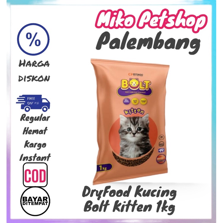 Makanan Kucing Bolt Kitten repack 1kg