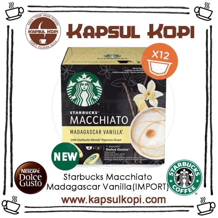 

STARBUCKS MADAGASCAR VANILLA KAPSUL KOPI NESCAFE DOLCE GUSTO COFFEE