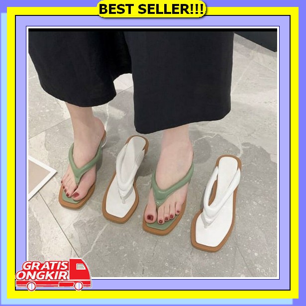 Sandal Hak Wanita Import Kekinian Sendal High Heels Glosy Peep Toes Hk 02 R4D Heels Kaca Bulat / Hil