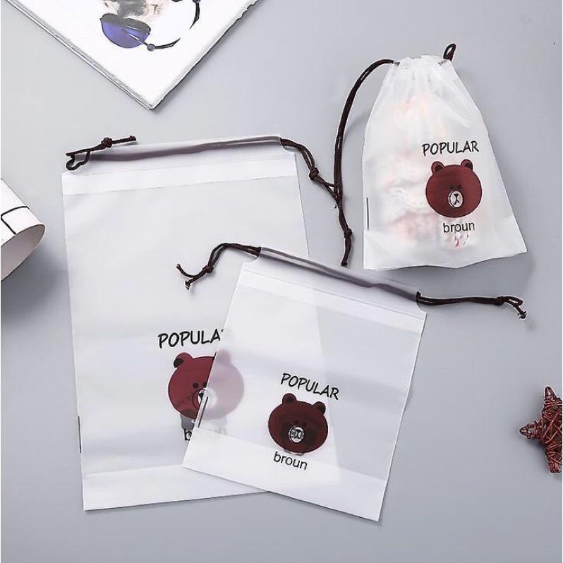 Travel Pouch Organizer Serbaguna Tas Serut Kosmetik Motif Anti Air Murah Meriah COD /Travel Pouch Organizer Bag Serbaguna / Tempat Penyimpanan Alat Make Up / Tas Serut Kosmeti