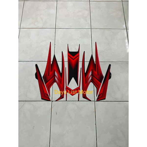 striping rx king 2004 hitam merah se