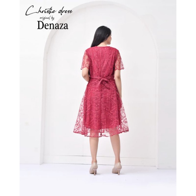 CHRISTIE DRESS // BAHAN TILLE BORDIR PREMIUM // By Denaza