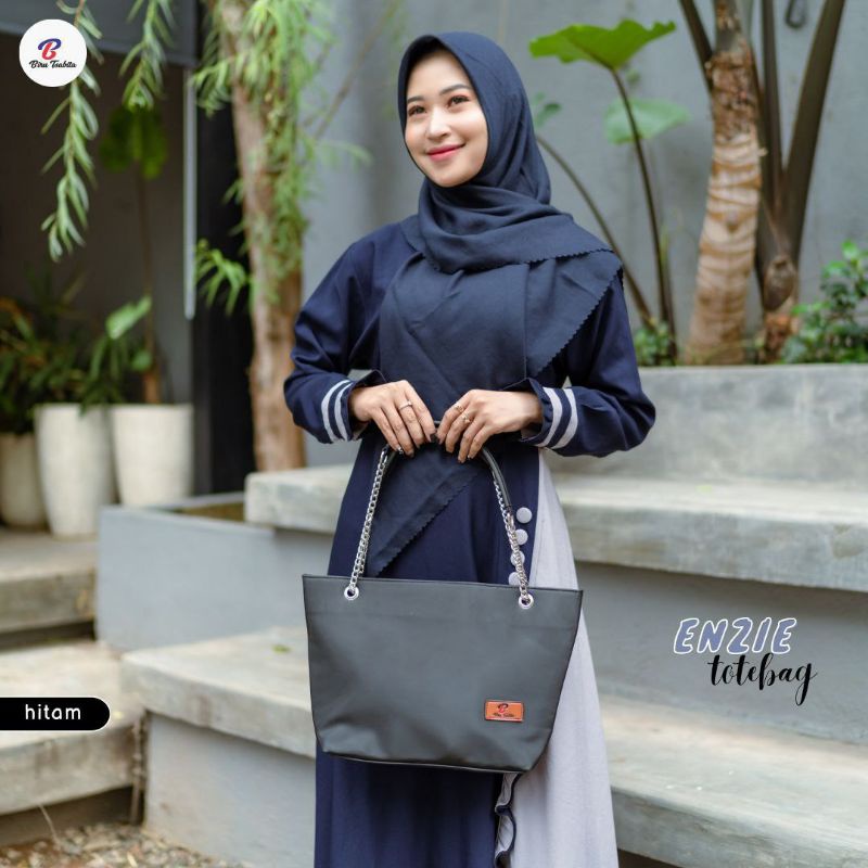 ENZIE TOTEBAG BY BIRU TSABITA BAHAN CHOCOLY ANTI AIR PREMIUM TAS KERJA TAS KULIAH