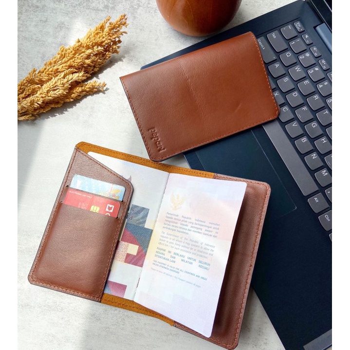 Pepari Leather Dompet Kulit Sapi Cover Passport