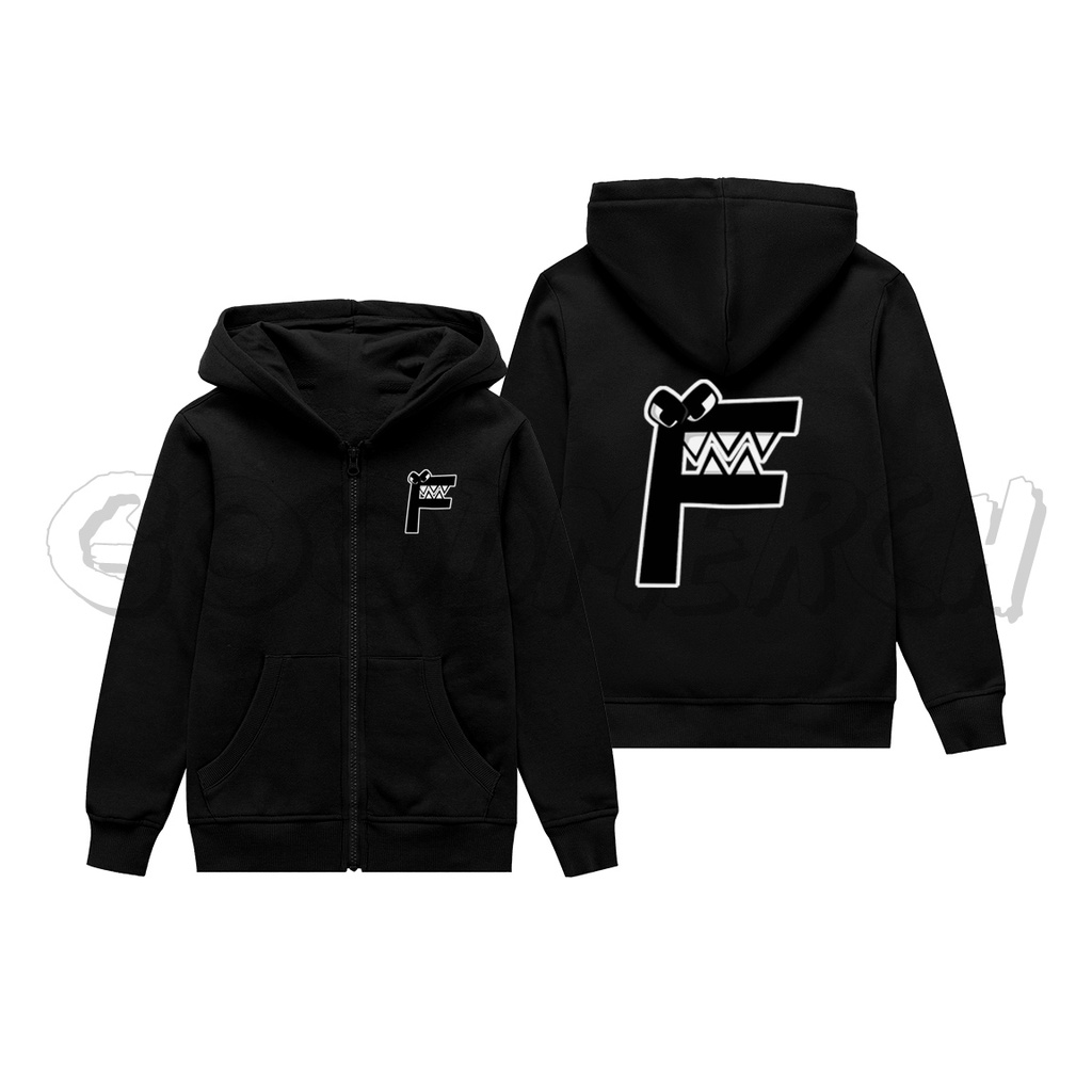 JAKET HOODIE ANAK ALPHABET LORE KARAKTER A B C D E F G H I J K L M N O P Q R S T U V W X Y Z