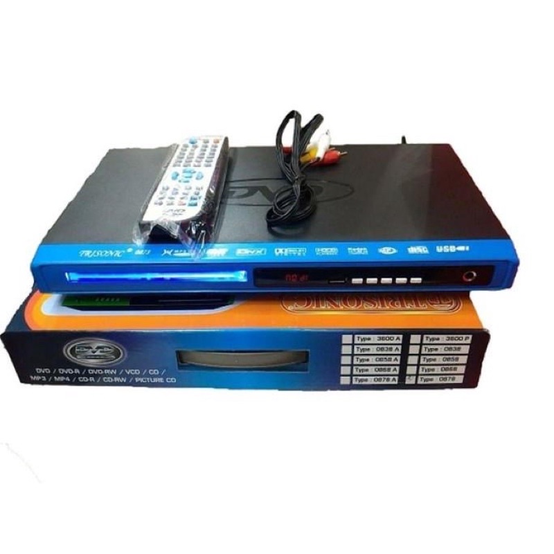 Dvd player Trisonic tidak milih kaset USB MP3 MP4 VCD DVD CD