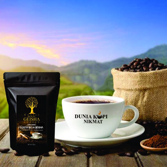 

Exotic & Rare Costa Rica GeishA Coffee Whole Roasted Bean Coffee 100 Gram.