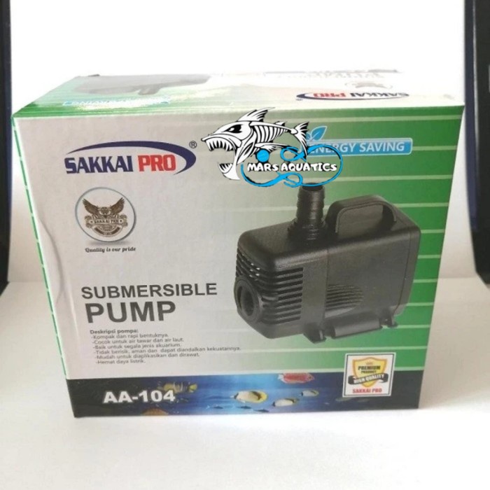 Pompa Air Aquarium Celup Sakkai Pro AA-104