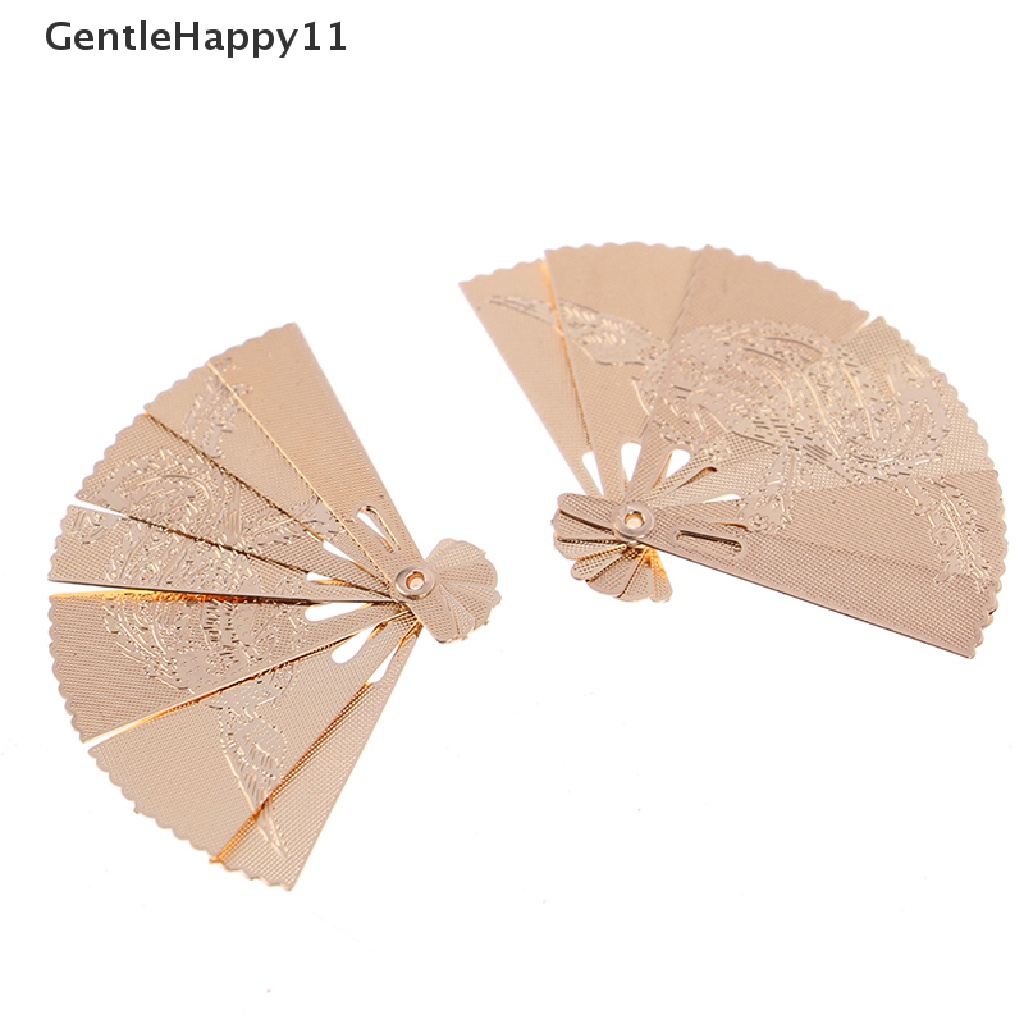 Gentlehappy Mainan Miniatur Kipas Angin Motif Ukir Bahan Metal Untuk Aksesoris Rumah Boneka 1: 12