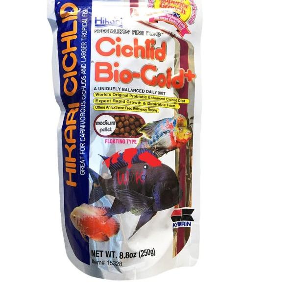 Hikari CICHLID Bio-Gold 250G / 250GR/ 250 GR / BIOGOLD PLUS - Medium