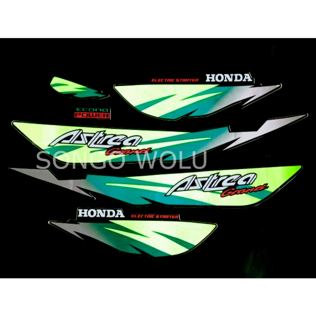 STIKER STRIPING LIS STANDAR ORI HONDA ASTREA GRAND HIJAU LIMITED EDITION