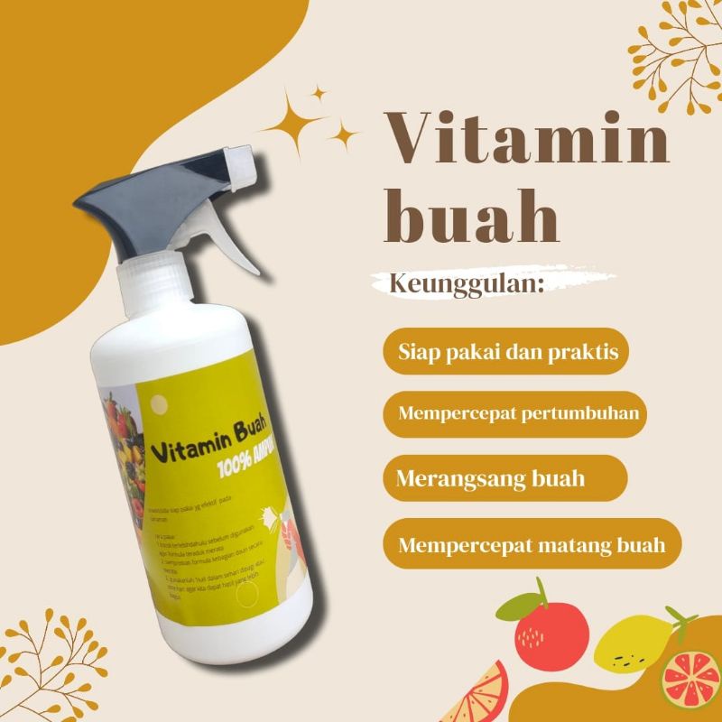 Vitamin buah siap pakai super efektif//500ml