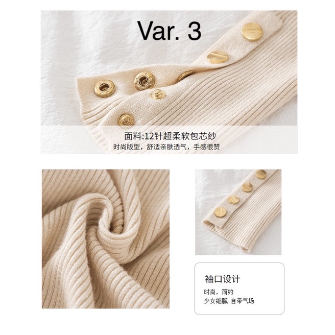 Woman Knit Sweater Top Import Premium ( Atasan Blus rajut wanita kerah biasa )