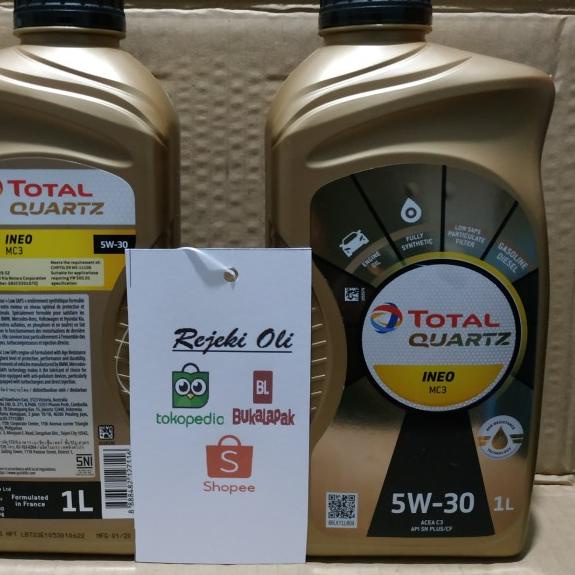 Oli Mobil Total Quartz Ineo MC3 5w-30 Dexos 2