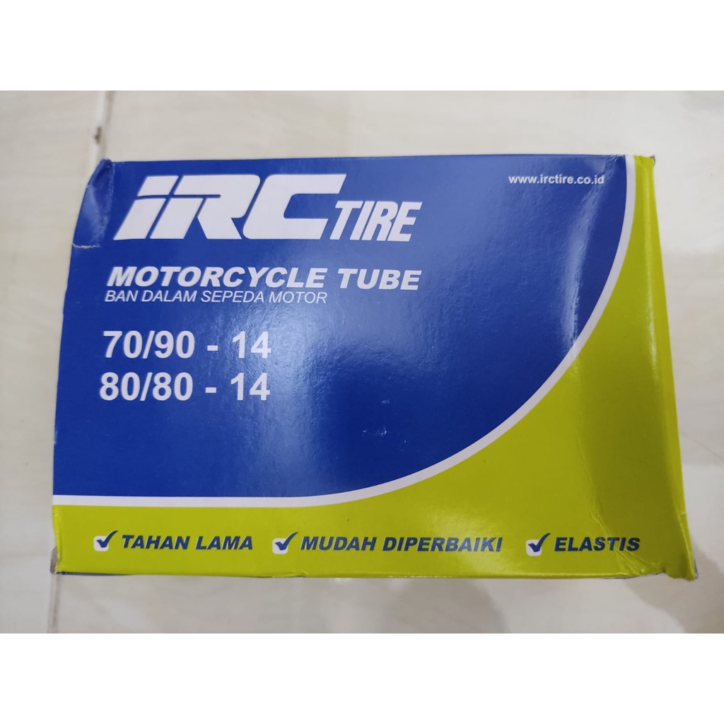 Tube Tire Ban Dalam IRC 70 / 90 RIng 14 80 / 80 RIng 14