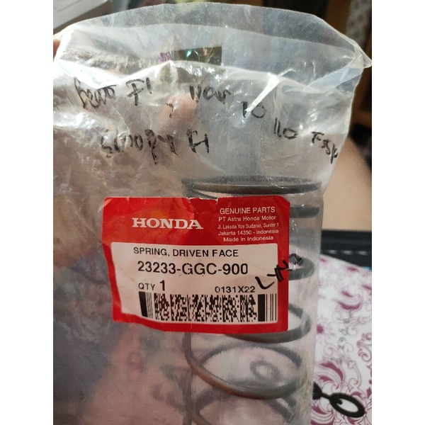 PER CVT BEAT FI SCOOPY FI VARIO 110 LED ASLI ORIGINAL HONDA 23233-ggc-900